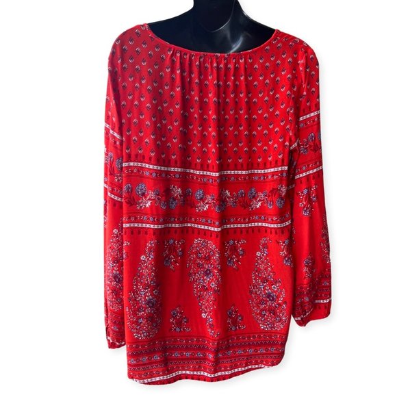 🌸4/$20🌸 V-Neck Boho Blouse - Picture 2 of 10